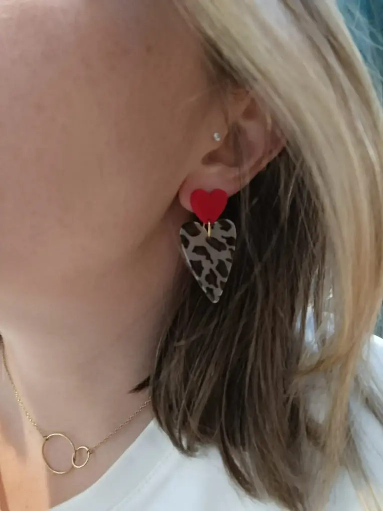 Boucles coeur Léopard