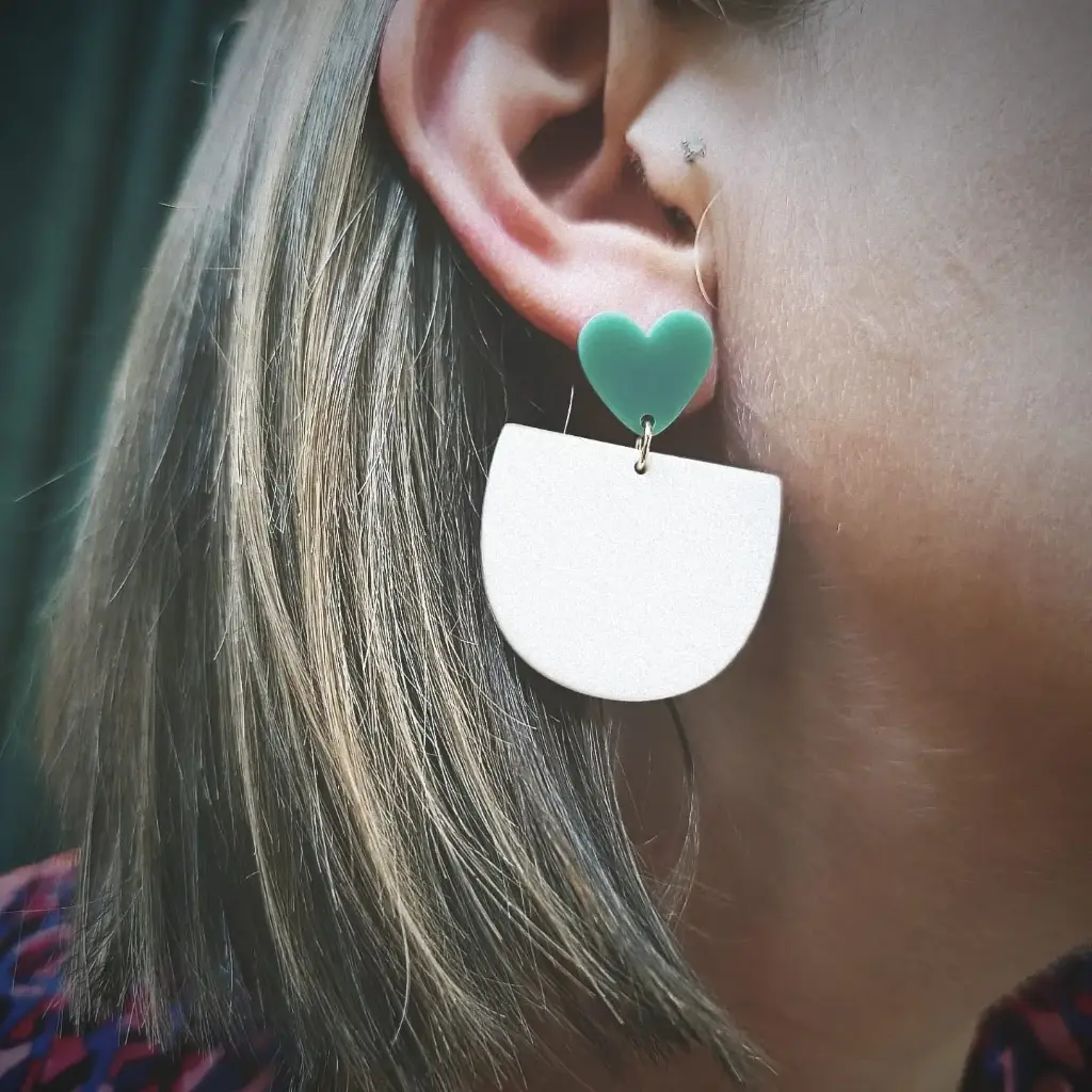 Boucles Jill vert menthe