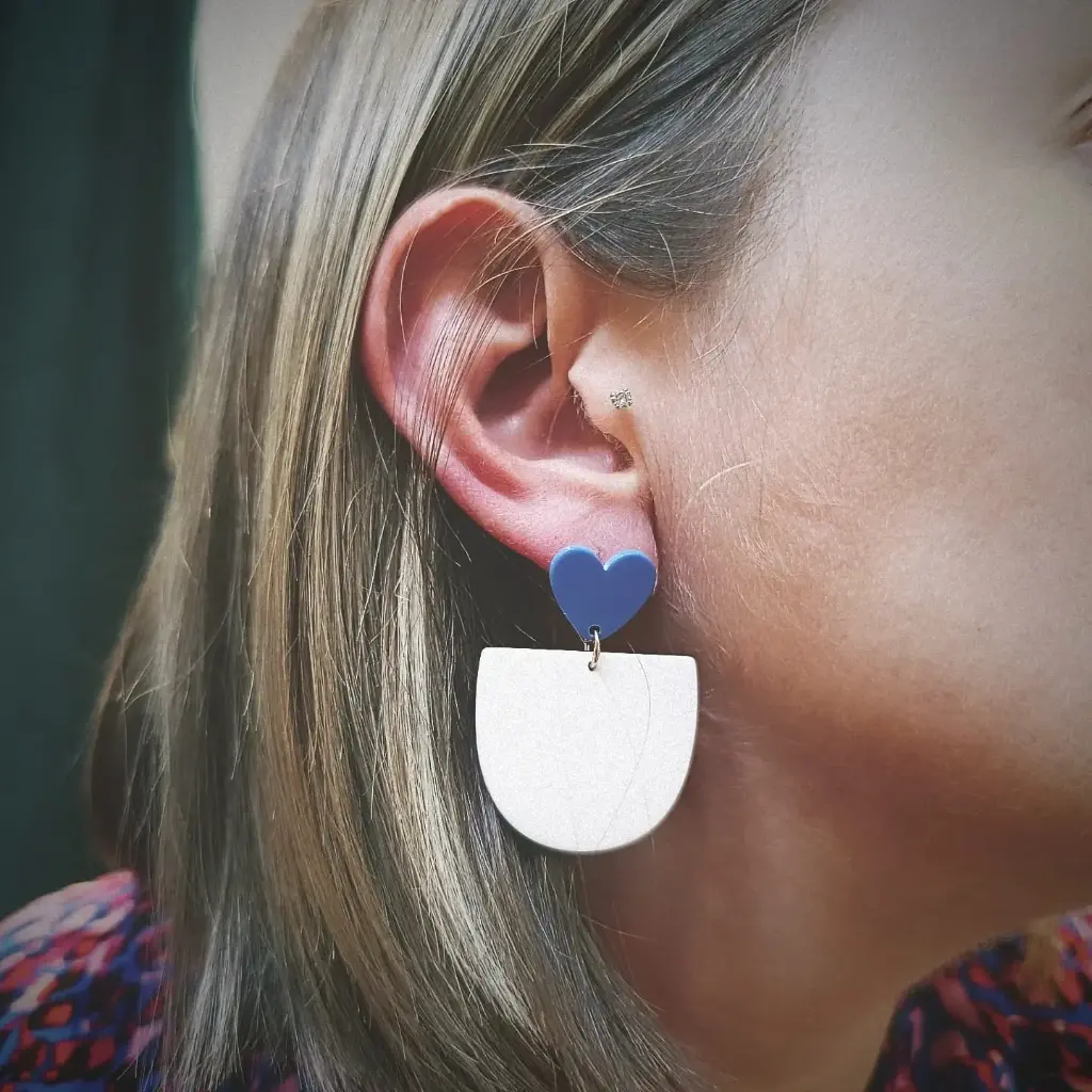 Boucles Jill bleu lavande